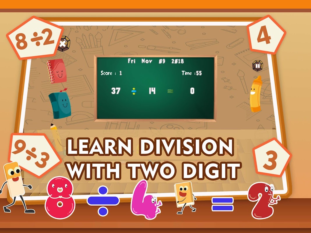 Division скачать бесплатно Детские на Android из каталога RuStore от The  Learning Apps - Educational Apps for kids