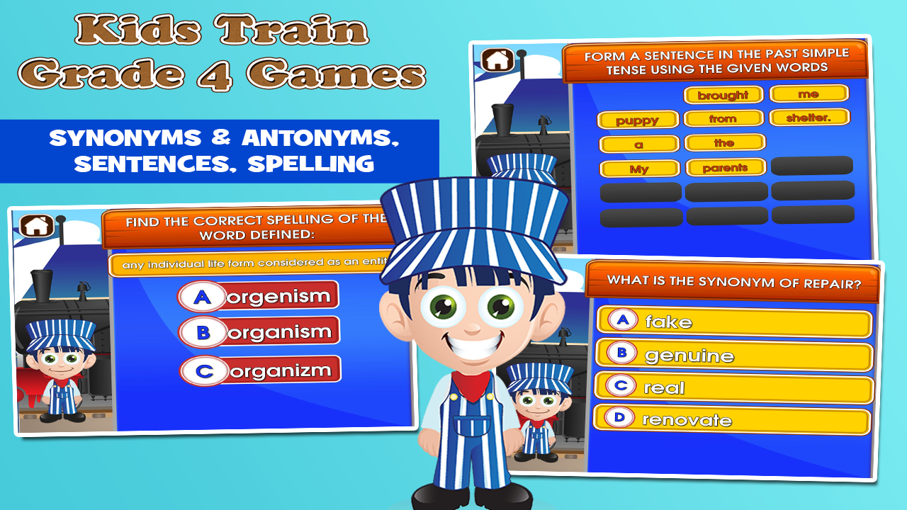 Train Fourth Grade Games скачать бесплатно Детские на Android из каталога  RuStore от Family Play ltd