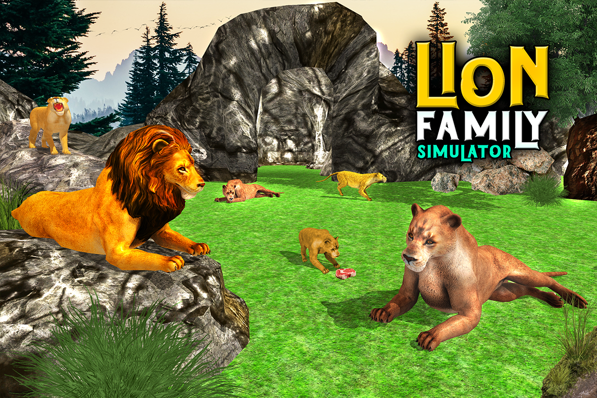 Angry Lion Family Simulator: Animal Adventure Game скачать бесплатно  Симуляторы на Android из каталога RuStore от Billion Gaming Studio