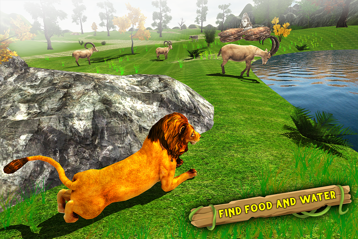 Angry Lion Family Simulator: Animal Adventure Game скачать бесплатно  Симуляторы на Android из каталога RuStore от Billion Gaming Studio