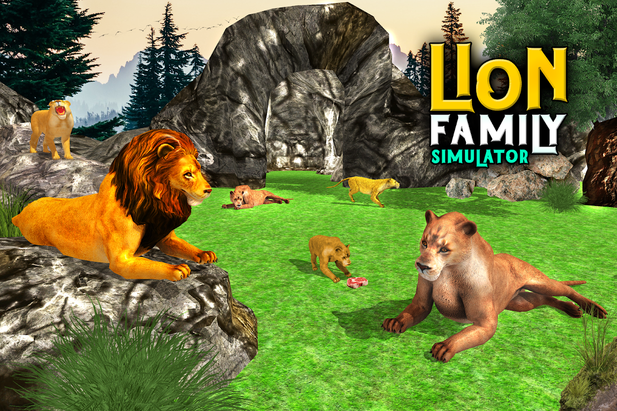 Angry Lion Family Simulator: Animal Adventure Game скачать бесплатно  Симуляторы на Android из каталога RuStore от Billion Gaming Studio