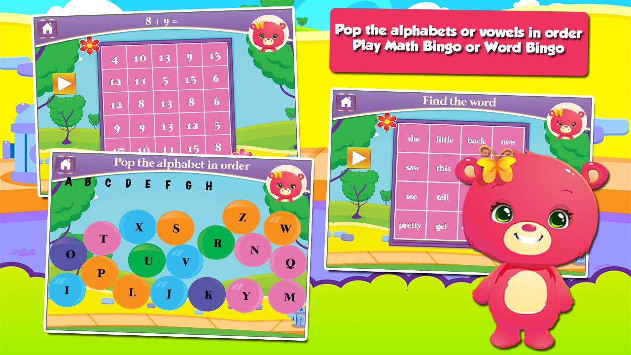 Baby Bear First Grade Games скачать бесплатно Детские на Android из  каталога RuStore от Sam Witteveen