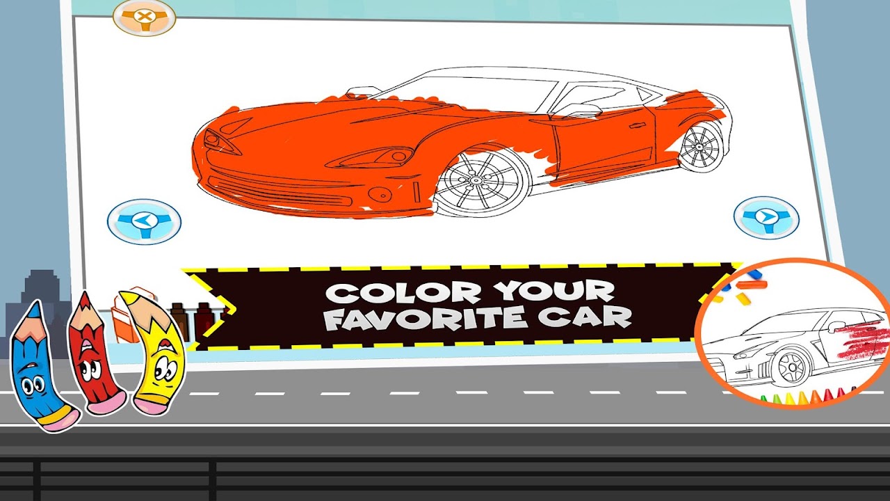 Learn ABC Car Coloring Games - Cars Jigsaw Puzzle скачать бесплатно Детские  на Android из каталога RuStore от The Learning Apps - Educational Apps for  kids