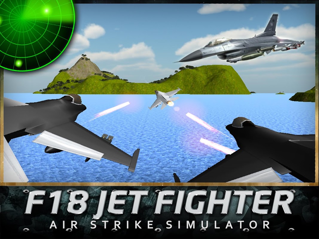 3D F18 истребитель Air Strike скачать бесплатно Экшен на Android из  каталога RuStore от MegaByte Studios