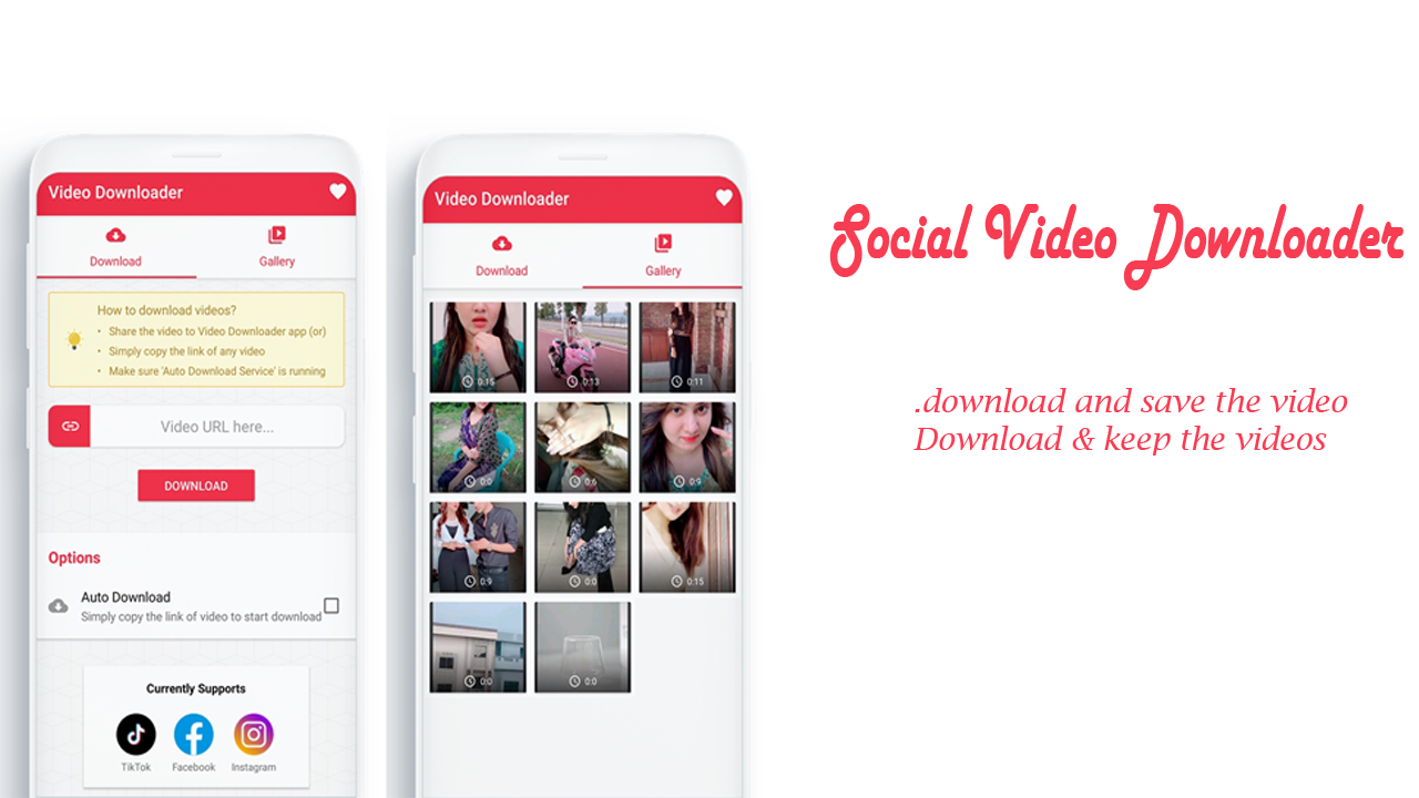 Social Video Downloader - Tik Tok Facebook Insta скачать бесплатно Полезные  инструменты на Android из каталога RuStore от Motivation club