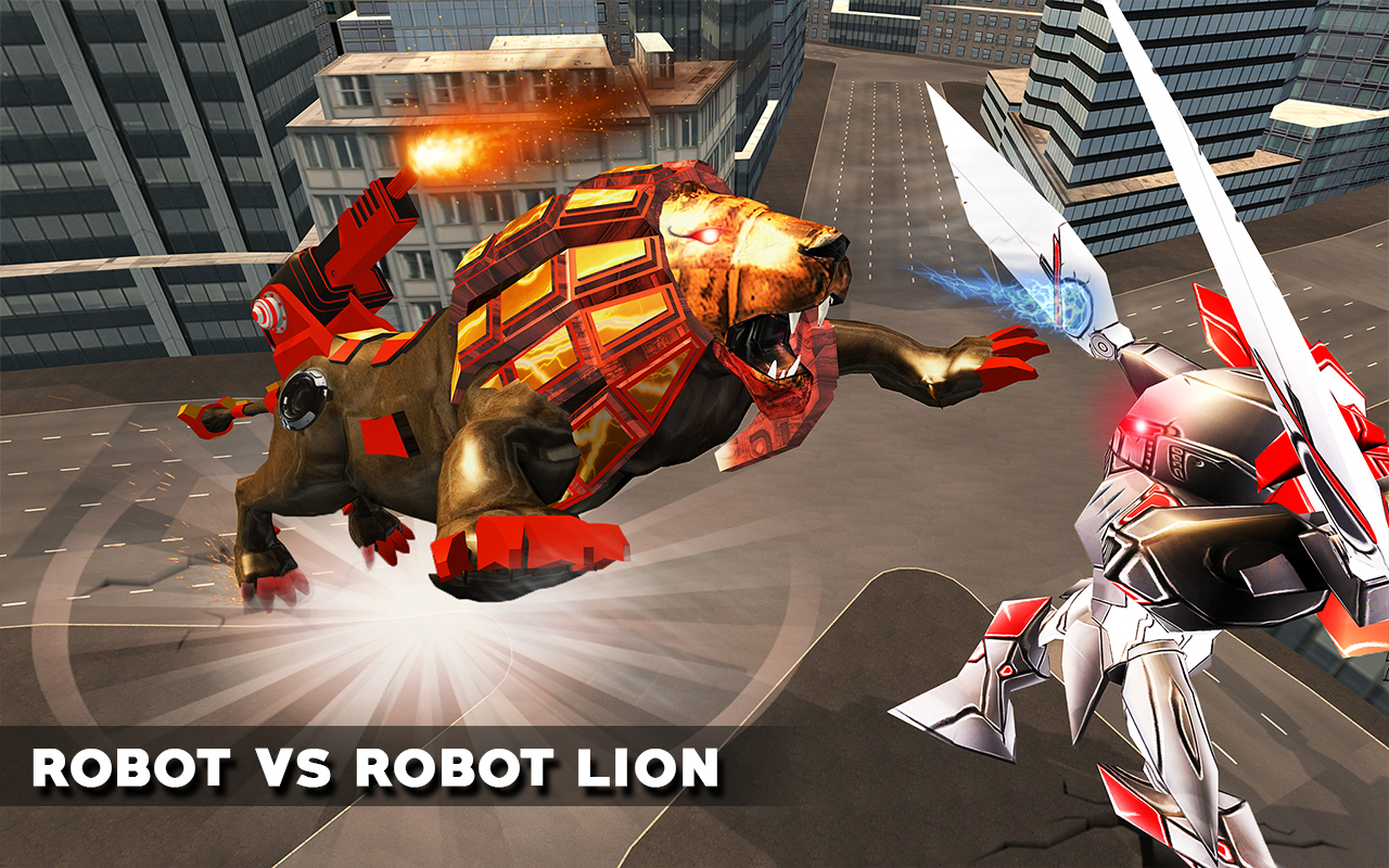 Ultimate Wild Lion Robot: Car Robot Transform Game скачать бесплатно Экшен  на Android из каталога RuStore от Ausomatic SA