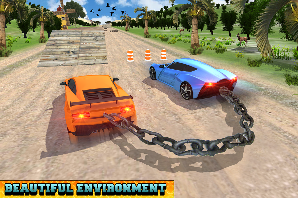 Chained Cars Racing Stunts скачать бесплатно Гоночные на Android из  каталога RuStore от Active Byte Studio