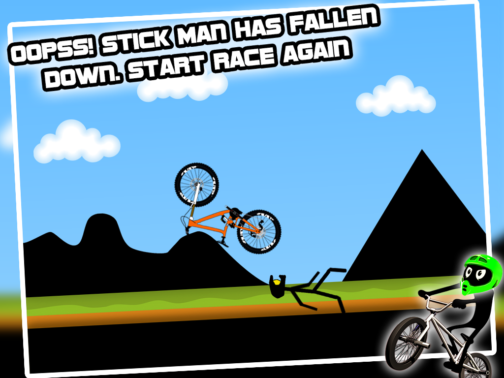 Stick Bike - Stunt Biker скачать бесплатно Аркады на Android из каталога  RuStore от Crazy Cartoons