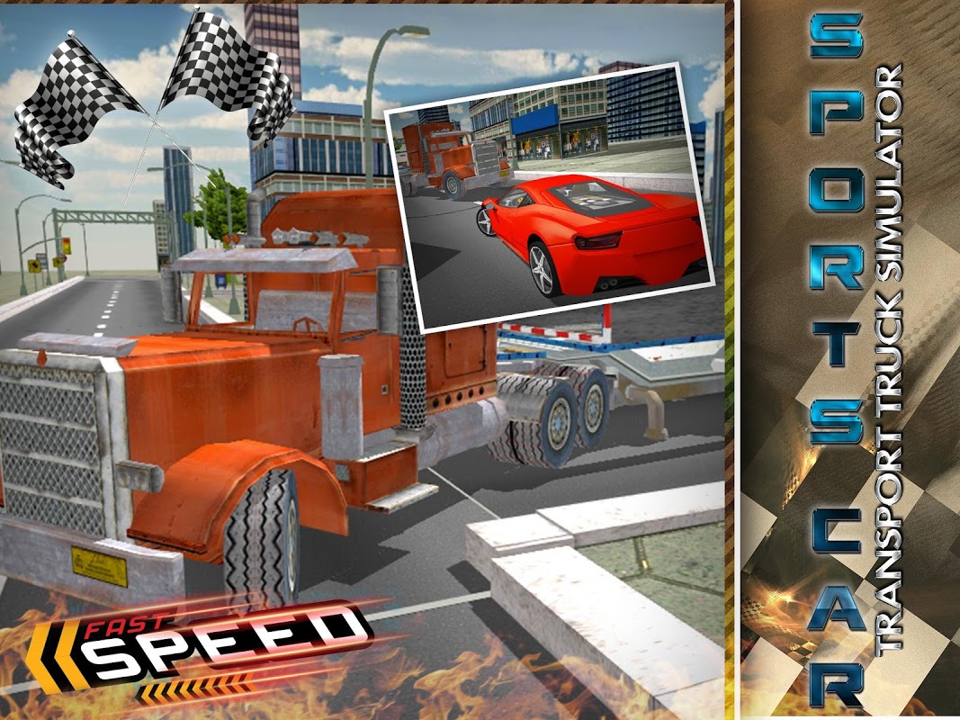 Sports Car Transport Truck Sim скачать бесплатно Гоночные на Android из  каталога RuStore от MegaByte Studios