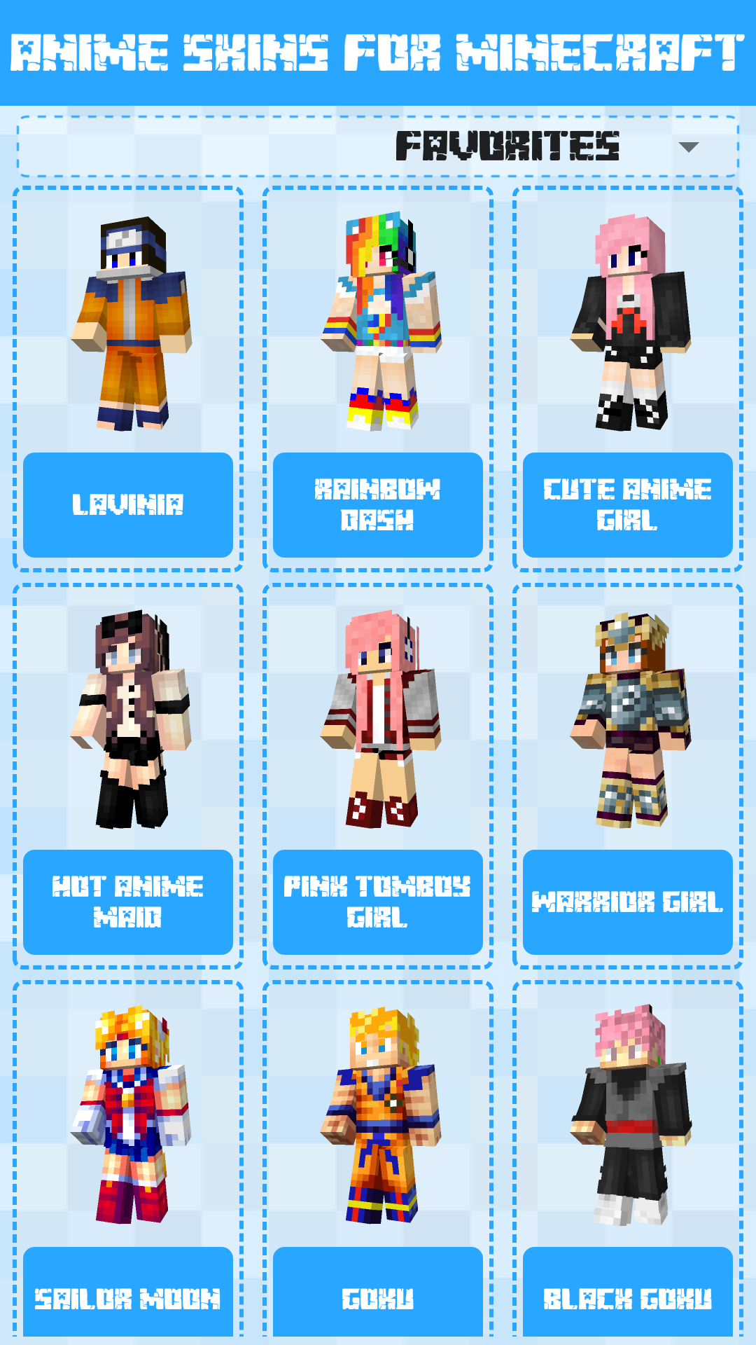 Anime Skins for Minecraft PE скачать бесплатно Утилиты на Android из  каталога RuStore от KlimBo