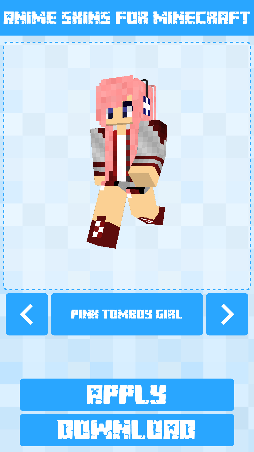 Anime Skins for Minecraft PE скачать бесплатно Утилиты на Android из  каталога RuStore от KlimBo