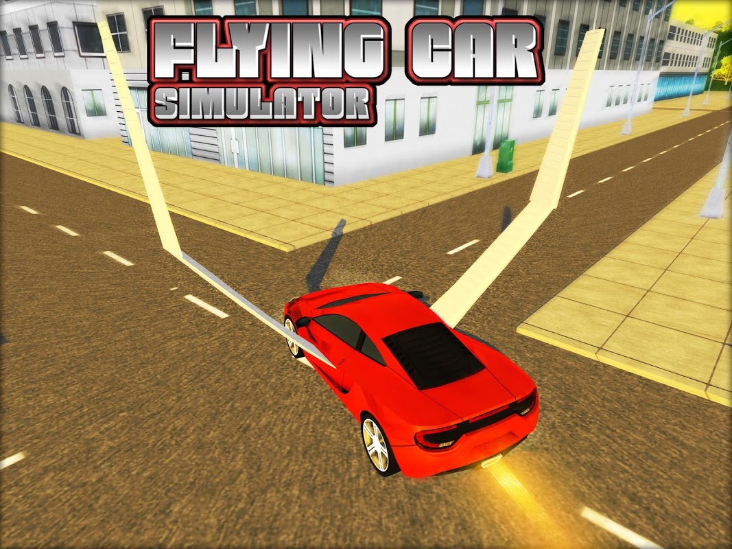 Flying Jet Car Simulator 3D скачать бесплатно Гоночные на Android из  каталога RuStore от MegaByte Studios