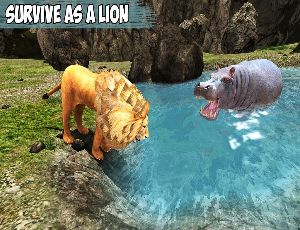 T-Rex Dino & Angry Lion Attack скачать бесплатно Симуляторы на Android из  каталога RuStore от Ausomatic SA