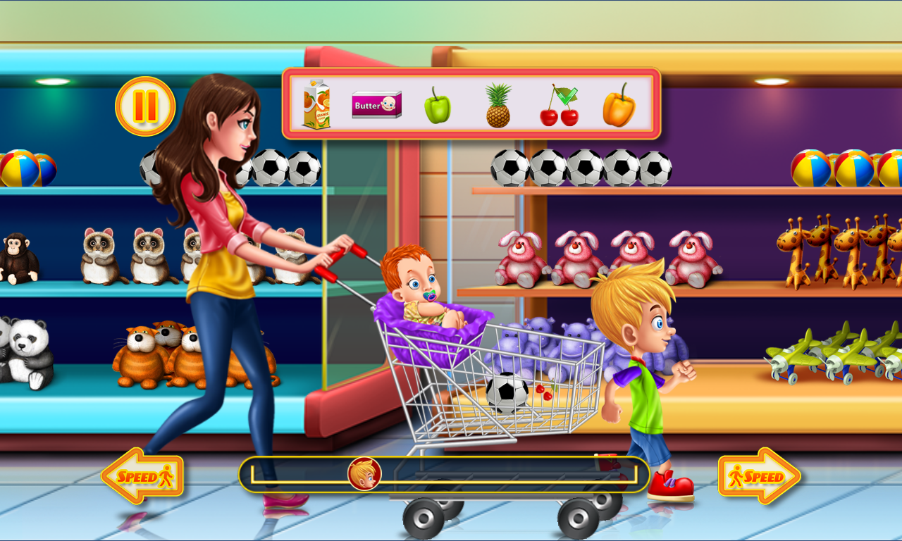 Shopping Game Kids Supermarket скачать бесплатно Симуляторы на Android из  каталога RuStore от romeLab