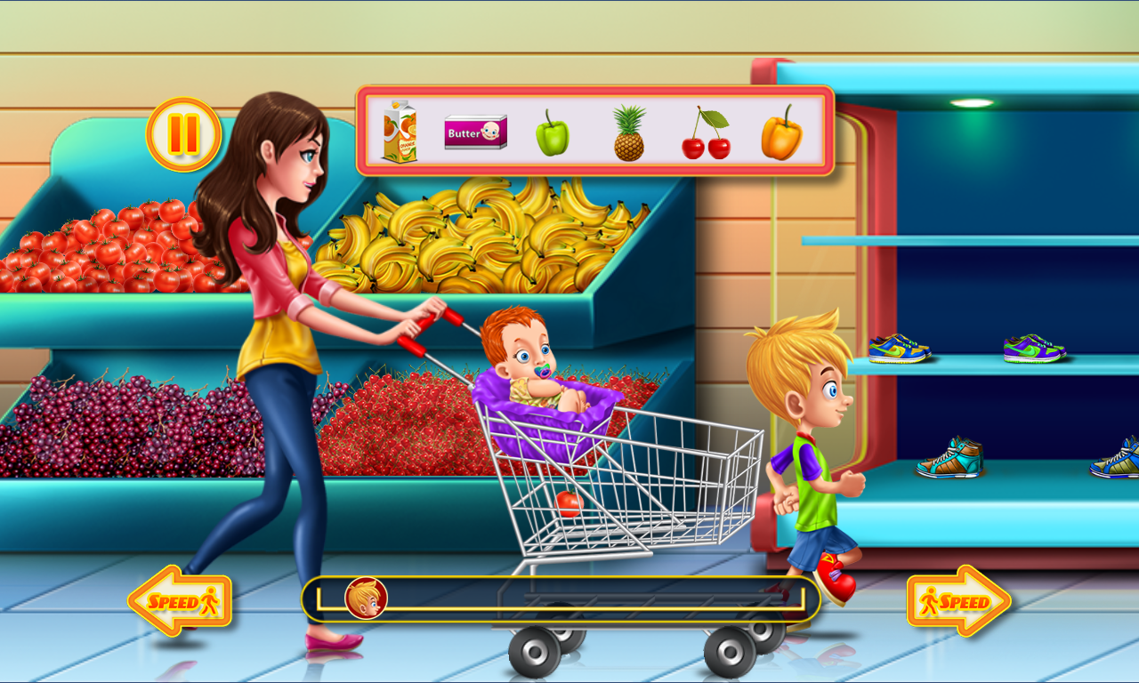 Shopping Game Kids Supermarket скачать бесплатно Симуляторы на Android из  каталога RuStore от romeLab