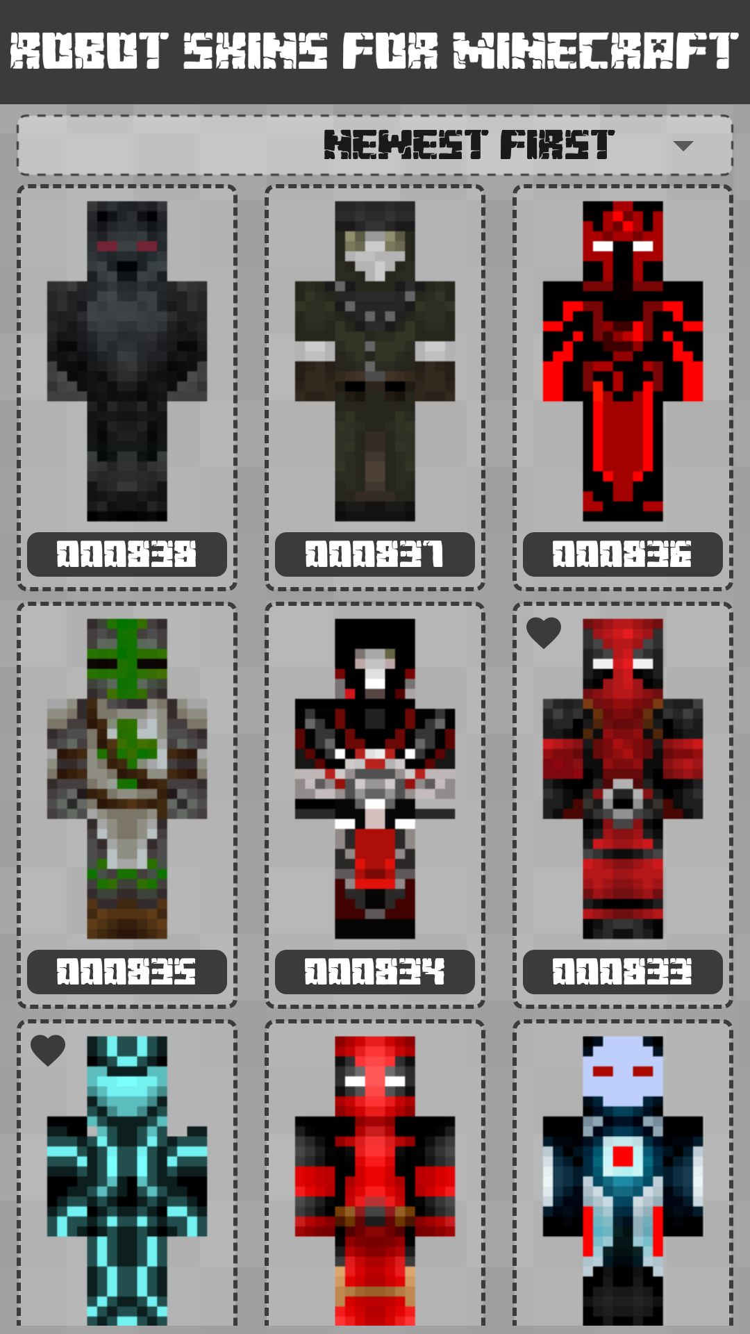 Robot Skins for Minecraft PE скачать бесплатно Утилиты на Android из  каталога RuStore от KlimBo