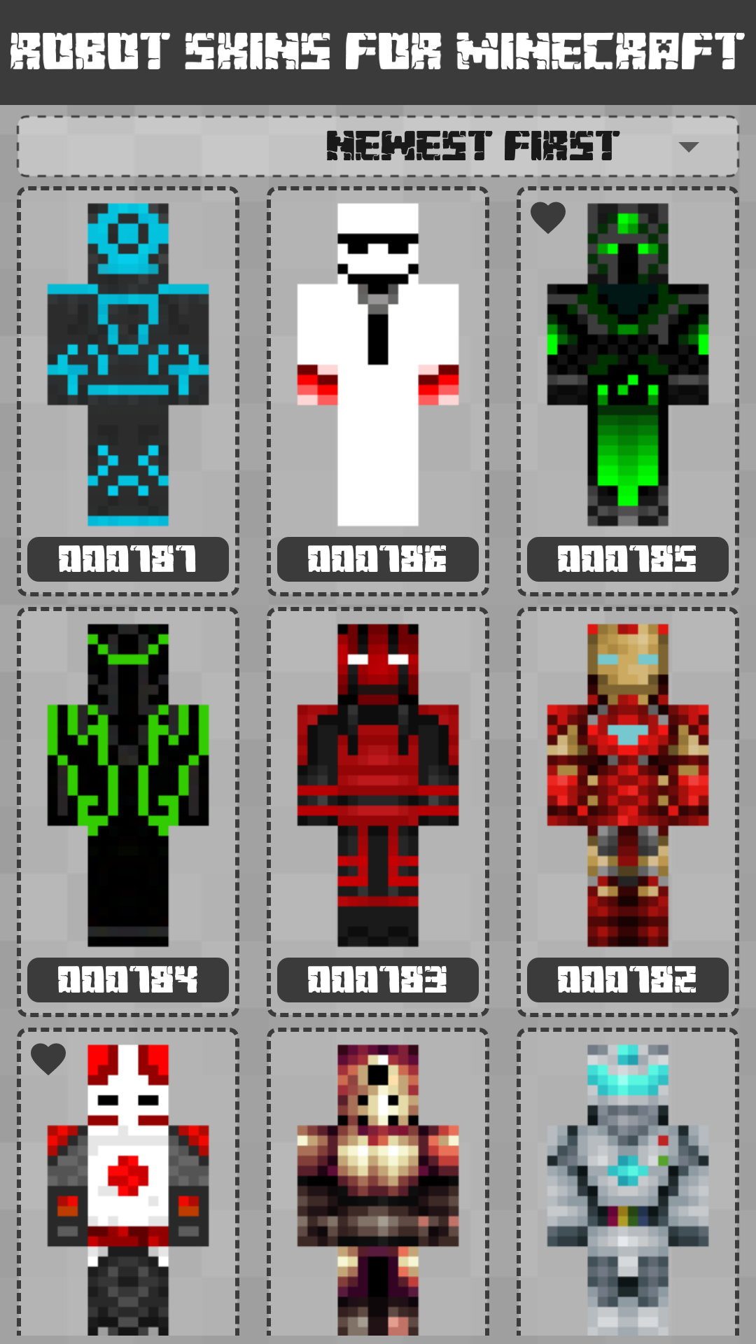 Robot Skins for Minecraft PE скачать бесплатно Утилиты на Android из  каталога RuStore от KlimBo