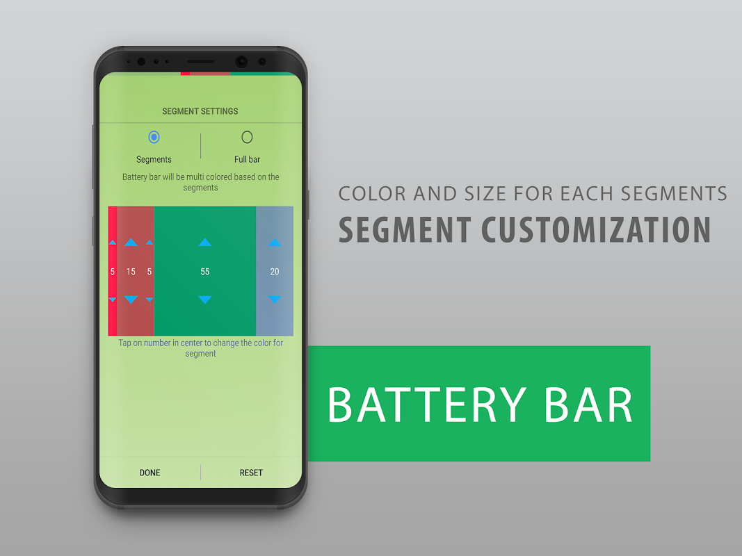 Battery Bar - Energy Bar - Power Bar скачать бесплатно Полезные инструменты  на Android из каталога RuStore от Yogesh Dama