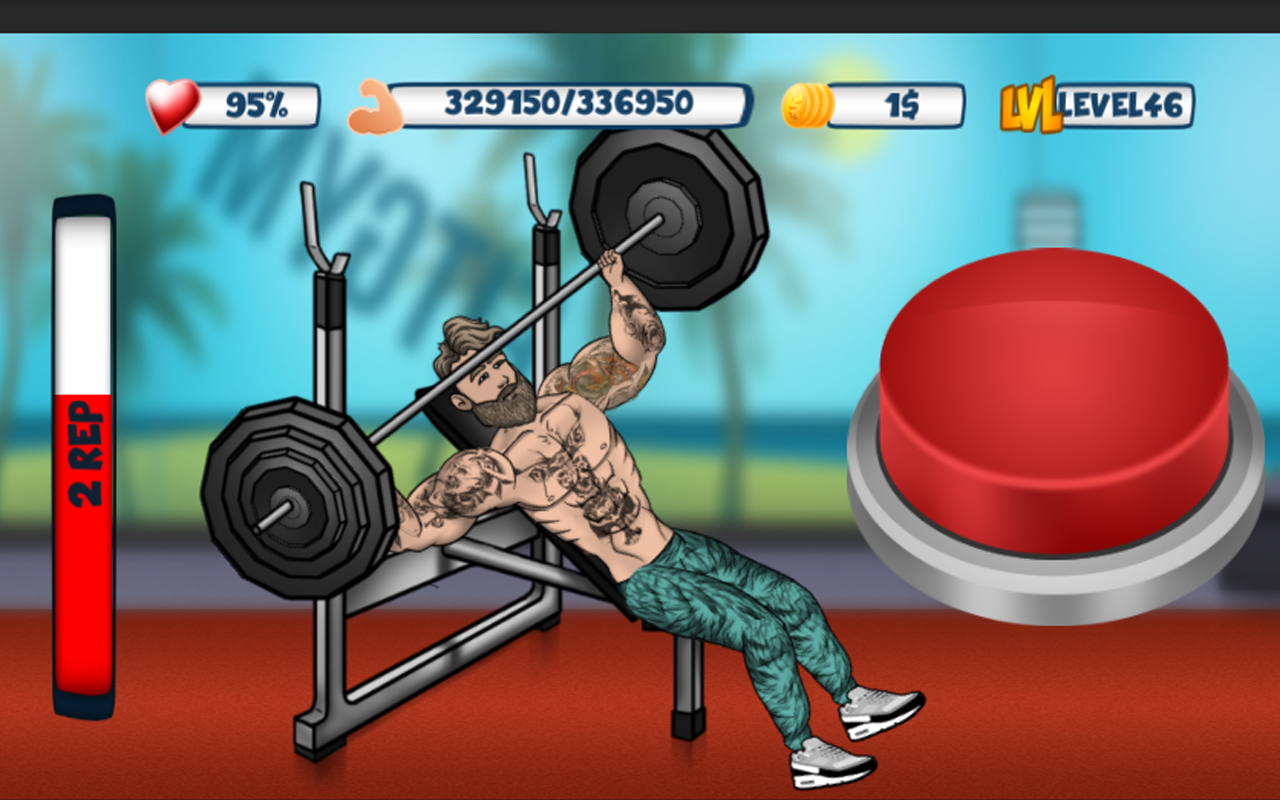 Iron Muscle 2 - Bodybuilding and Fitness game скачать бесплатно Ролевые на  Android из каталога RuStore от MateAndor - Sport & Bodybuilding Games