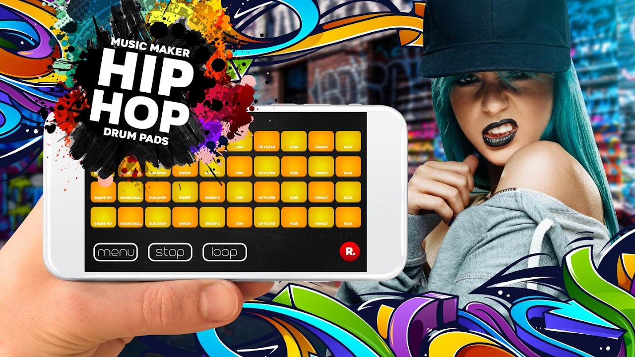 Drum pad hip-hop dj beat music creation скачать бесплатно Развлечения на  Android из каталога RuStore от Golden factory rabbits