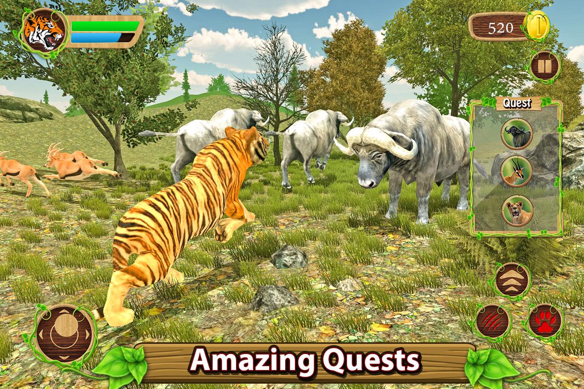 Furious Tiger Simulator скачать бесплатно Симуляторы на Android из каталога  RuStore от Tap 2 Simulate - Wild Animals Simulators