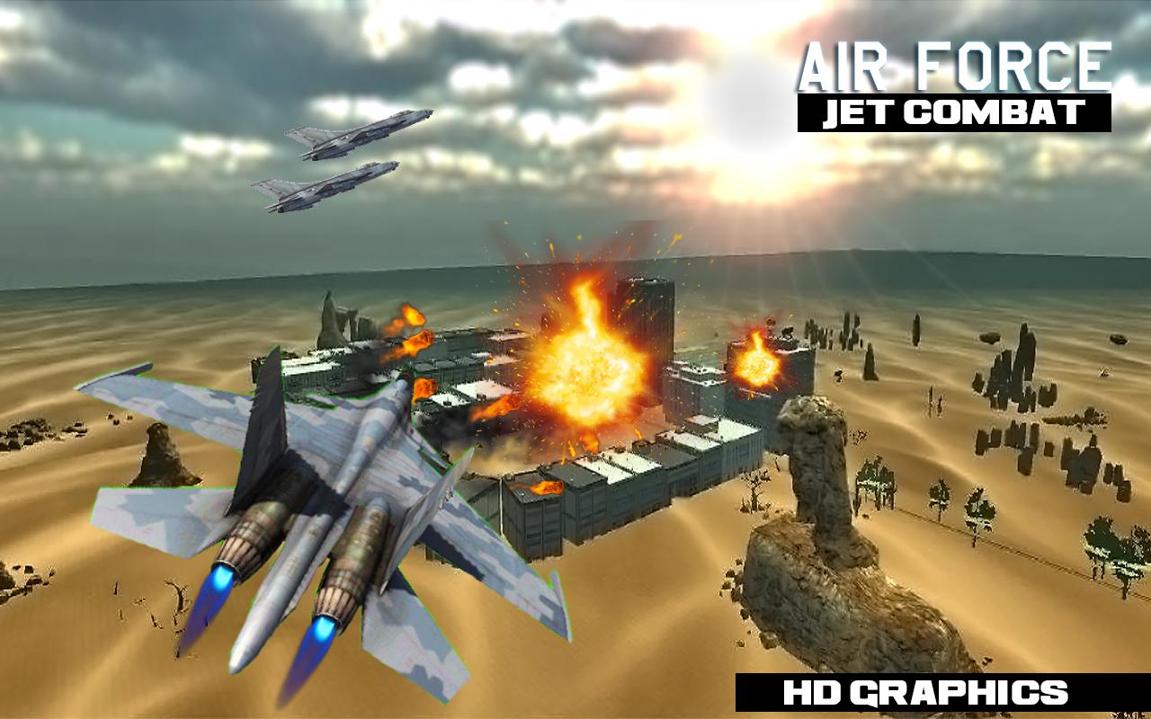 Air Force Jet Fighter Combat скачать бесплатно Экшен на Android из каталога  RuStore от Games Gear Studio Limited