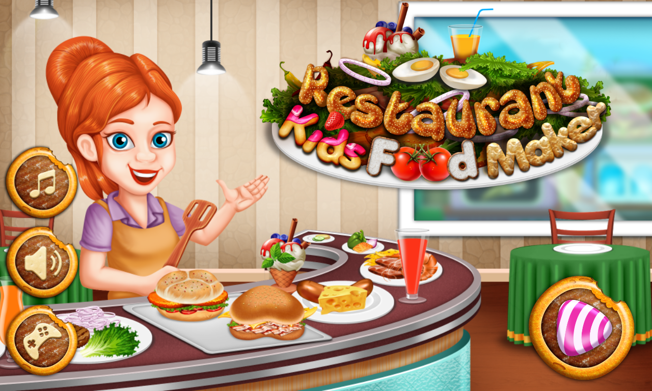 Restaurant Kids Food Maker скачать бесплатно Детские на Android из каталога  RuStore от romeLab