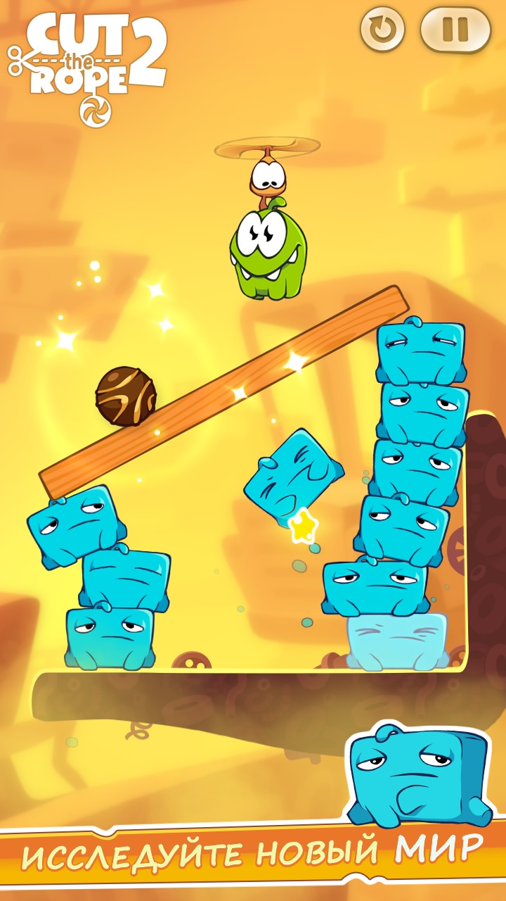 Cut the Rope 2: Полный доступ в каталоге RuStore