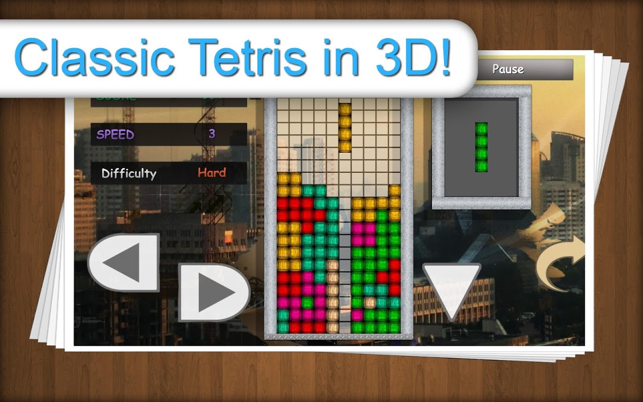 Tetris Classic 3D скачать бесплатно Головоломки на Android из каталога  RuStore от PocketGames