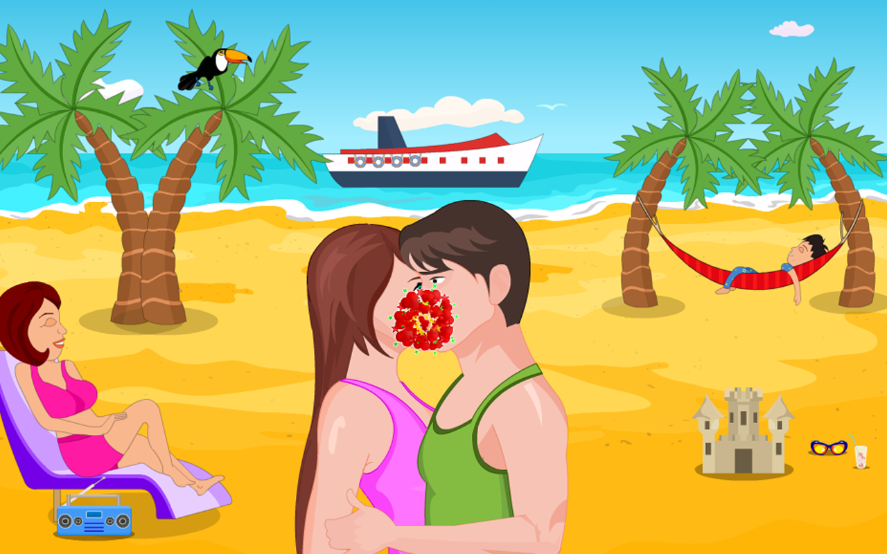 Kissing Game-Beach Couple Fun скачать бесплатно Казуальные на Android из  каталога RuStore от Quicksailor