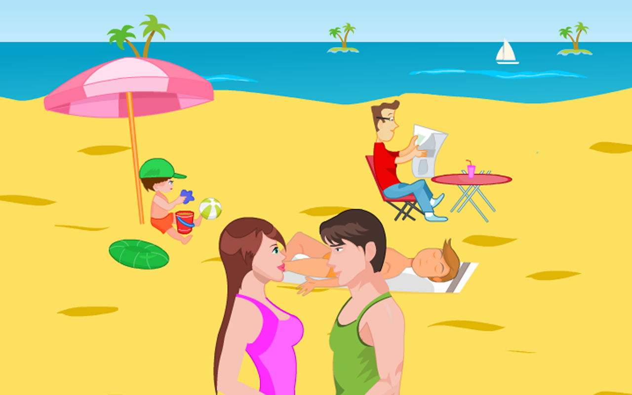 Kissing Game-Beach Couple Fun скачать бесплатно Казуальные на Android из  каталога RuStore от Quicksailor