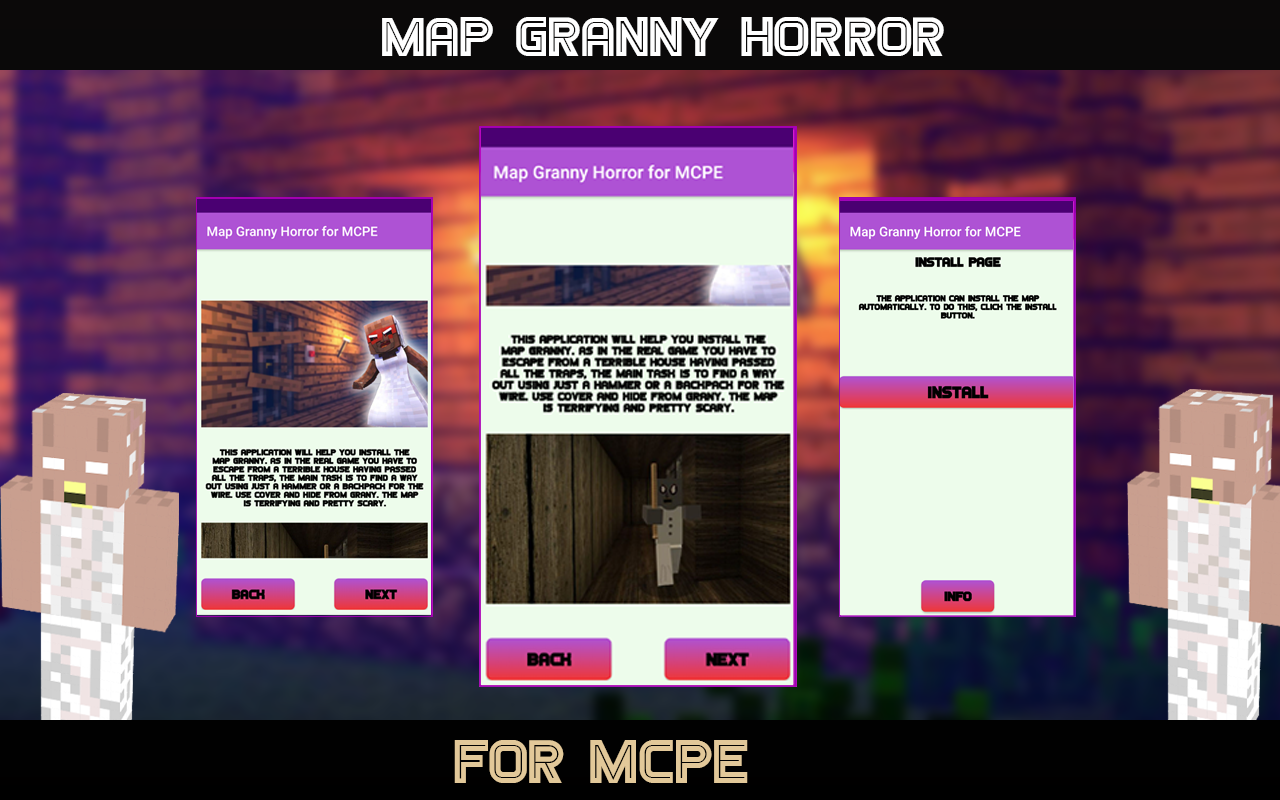 Horror Map for MCPE - Granny скачать бесплатно Утилиты на Android из  каталога RuStore от Star Dogs