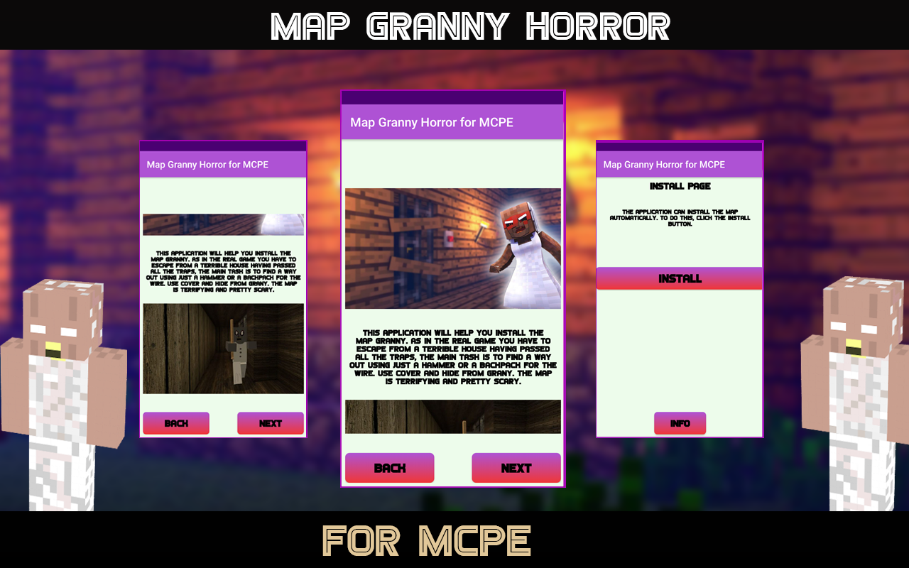 Horror Map for MCPE - Granny скачать бесплатно Утилиты на Android из  каталога RuStore от Star Dogs