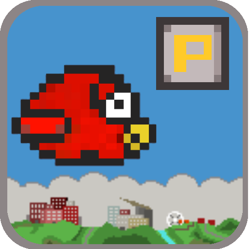 Power bird. Flappy Bird icon.