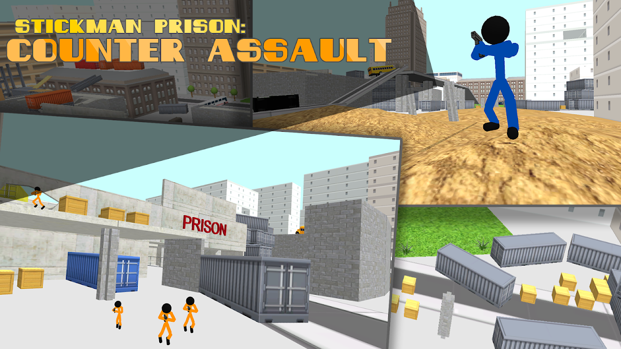 Stickman Prison: Counter Assault скачать бесплатно Казуальные на Android из  каталога RuStore от Neeraj bedi