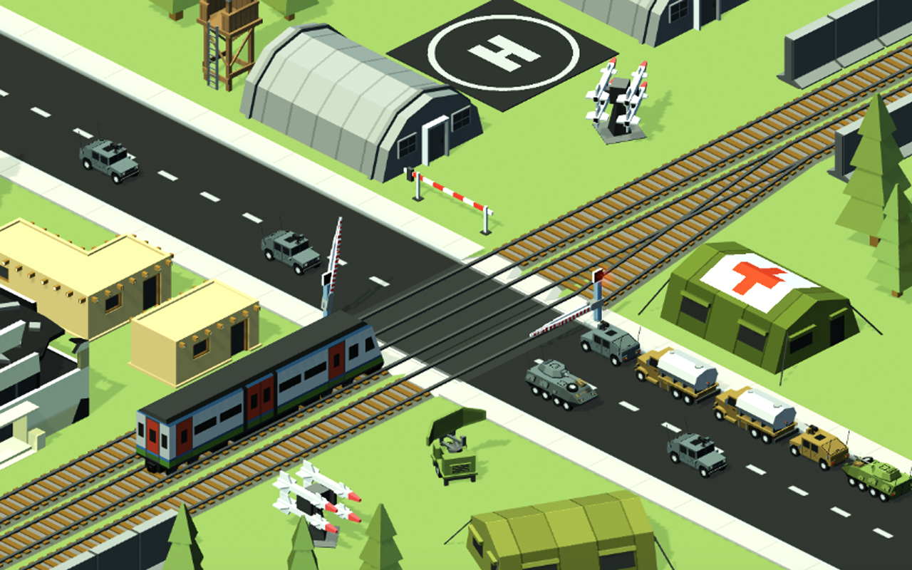 Railroad crossing mania - Ultimate train simulator скачать бесплатно  Симуляторы на Android из каталога RuStore от Caveman games