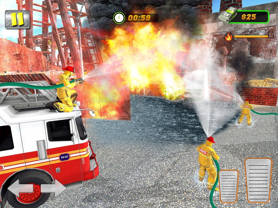 FireFighter City Rescue Hero скачать бесплатно Казуальные на Android из  каталога RuStore от greenchillistudios