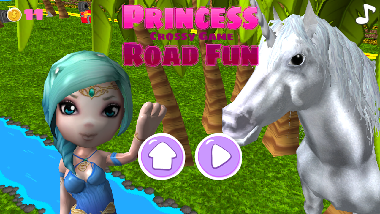 Princess Crossy Game Road Fun скачать бесплатно Детские на Android из  каталога RuStore от Kaufcom Games Apps Widgets