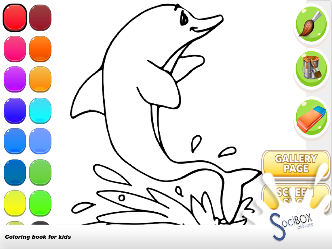 dolphin coloring book скачать бесплатно Детские на Android из каталога  RuStore от Deniz UNAY