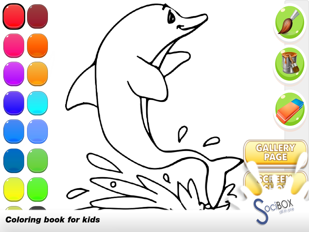 dolphin coloring book скачать бесплатно Детские на Android из каталога  RuStore от Deniz UNAY