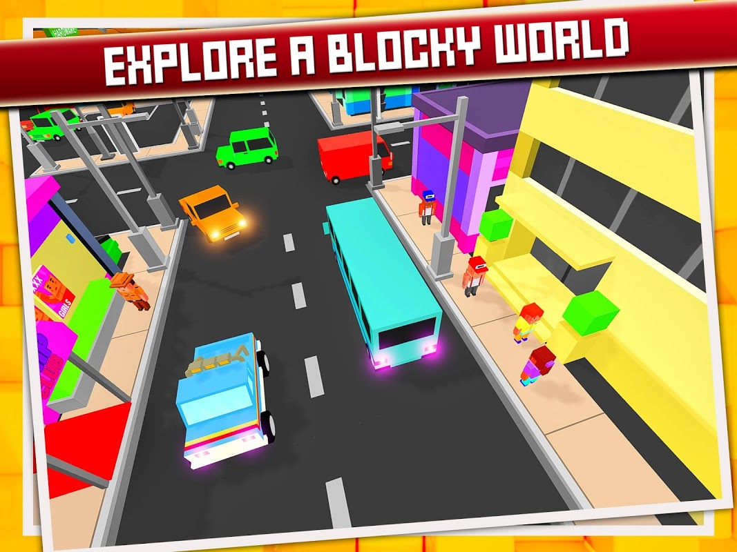 Blocky Car Craft Parking Sim скачать бесплатно Симуляторы на Android из  каталога RuStore от The Games Flare