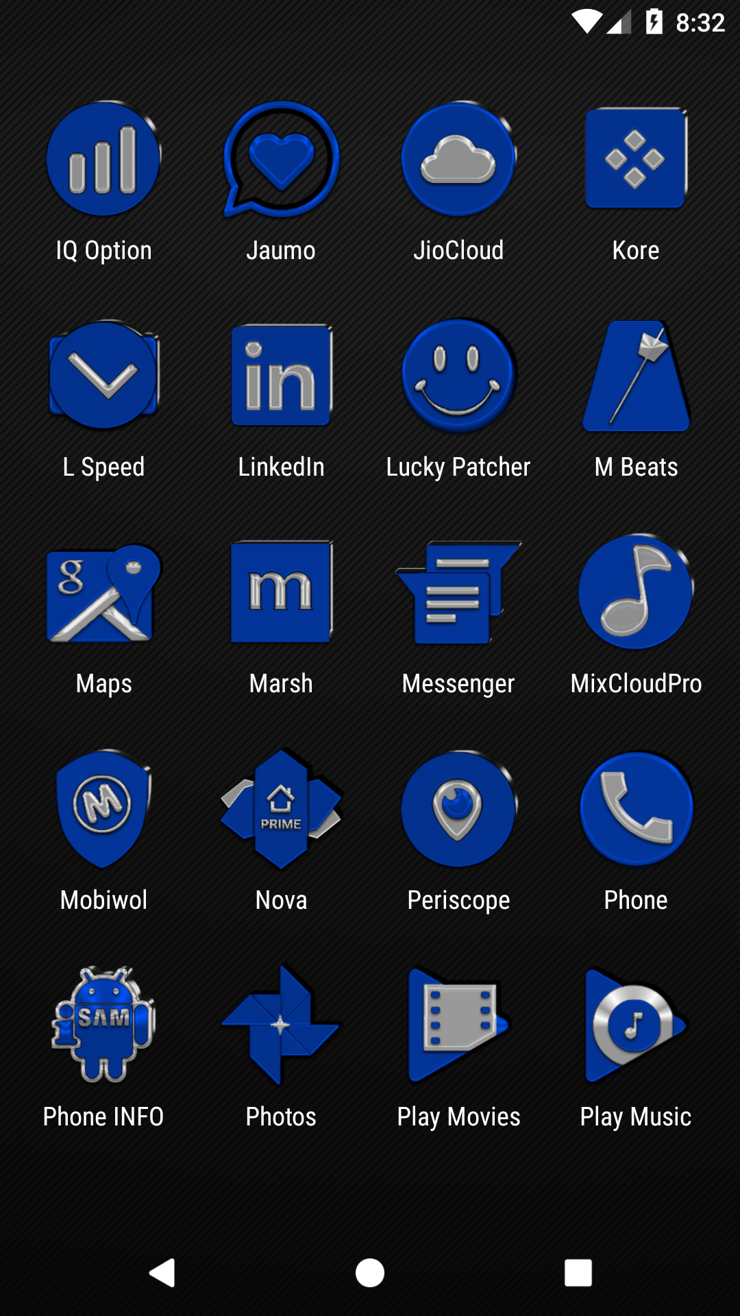 Blue Icon Pack v4.4 (Free) скачать бесплатно Полезные инструменты на  Android из каталога RuStore от Ronald Dwk