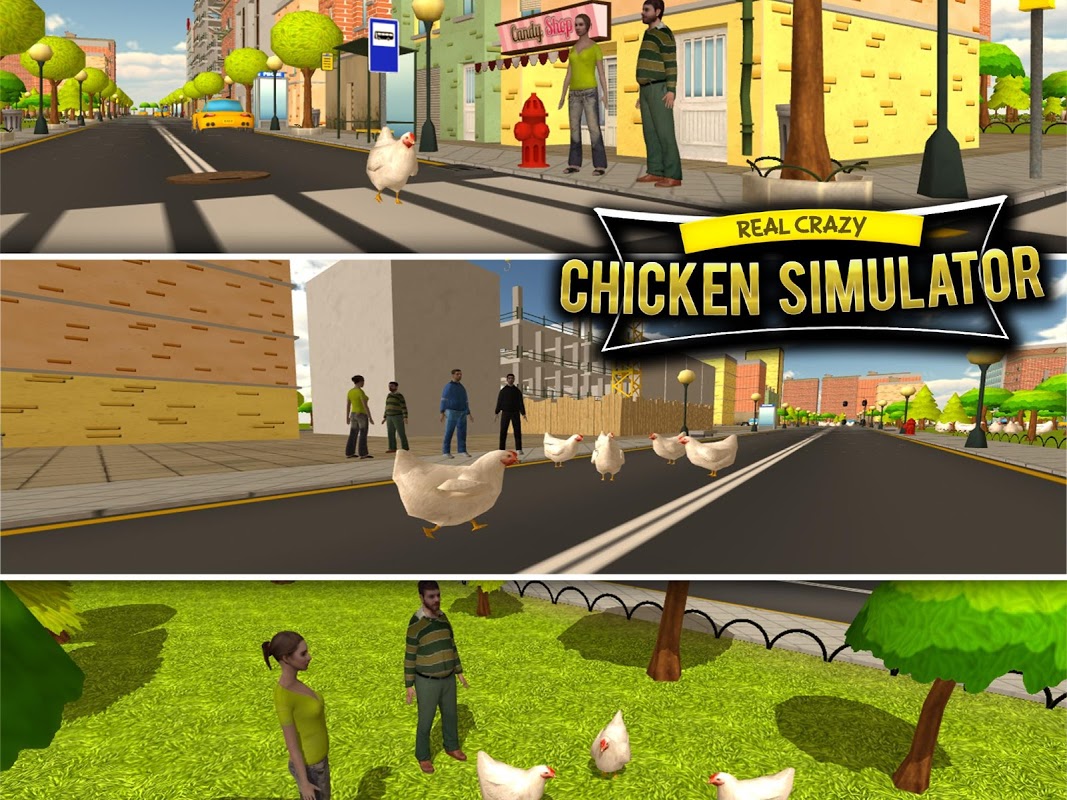 Crazy Chicken симулятор 3D скачать бесплатно Симуляторы на Android из  каталога RuStore от MegaByte Studios