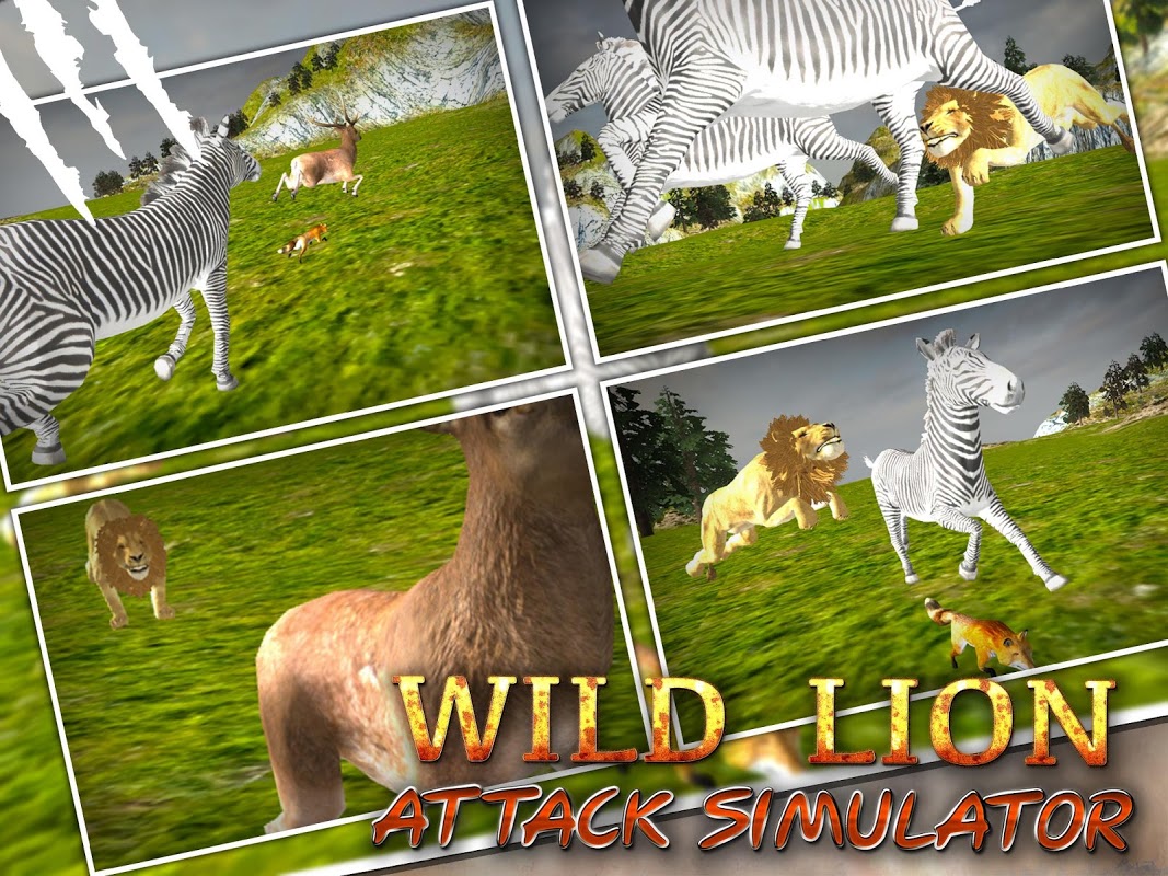 Wild Lion Attack Simulator 3D скачать бесплатно Симуляторы на Android из  каталога RuStore от MegaByte Studios