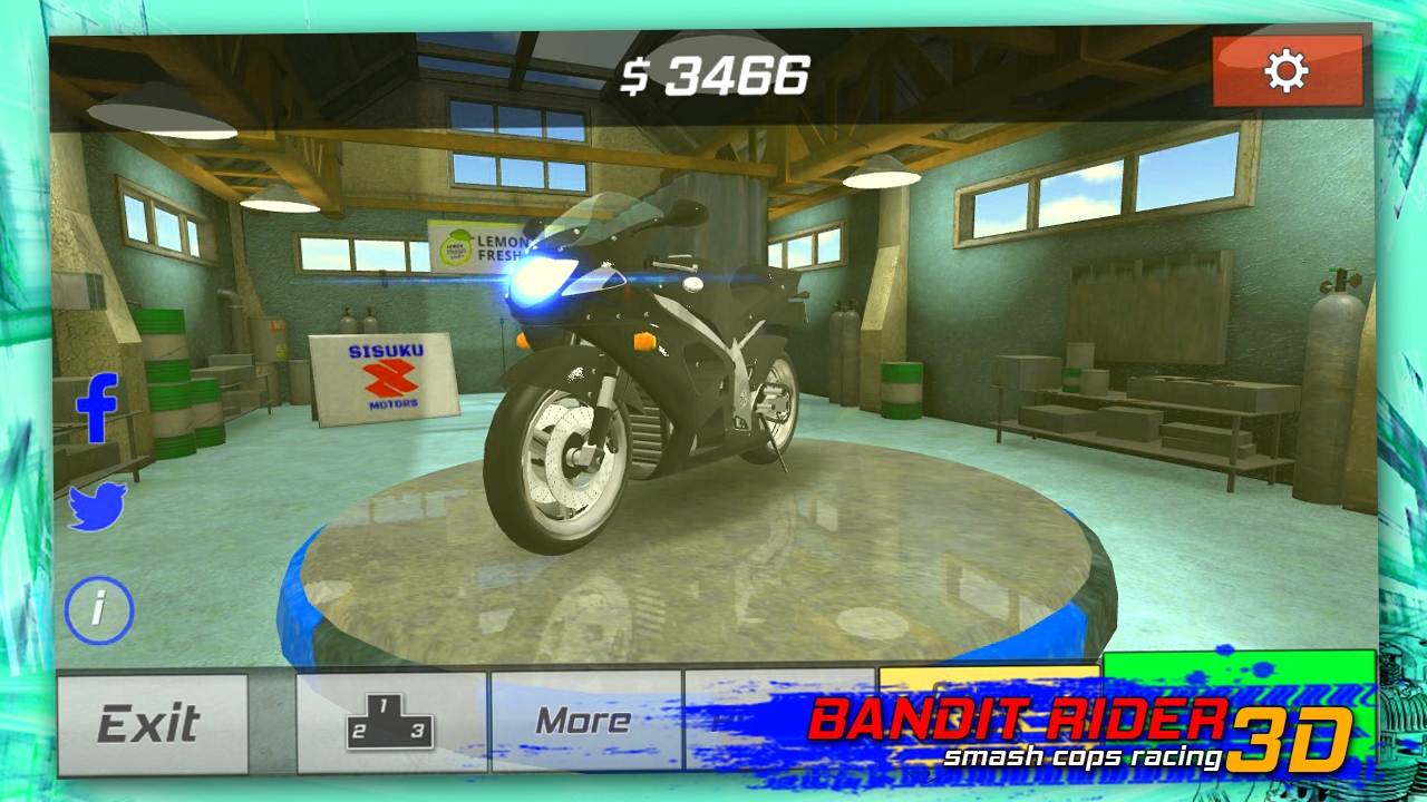 Bandit Rider 3D: Smash Cops Racing скачать бесплатно Гоночные на Android из  каталога RuStore от Lemon Fresh Studio