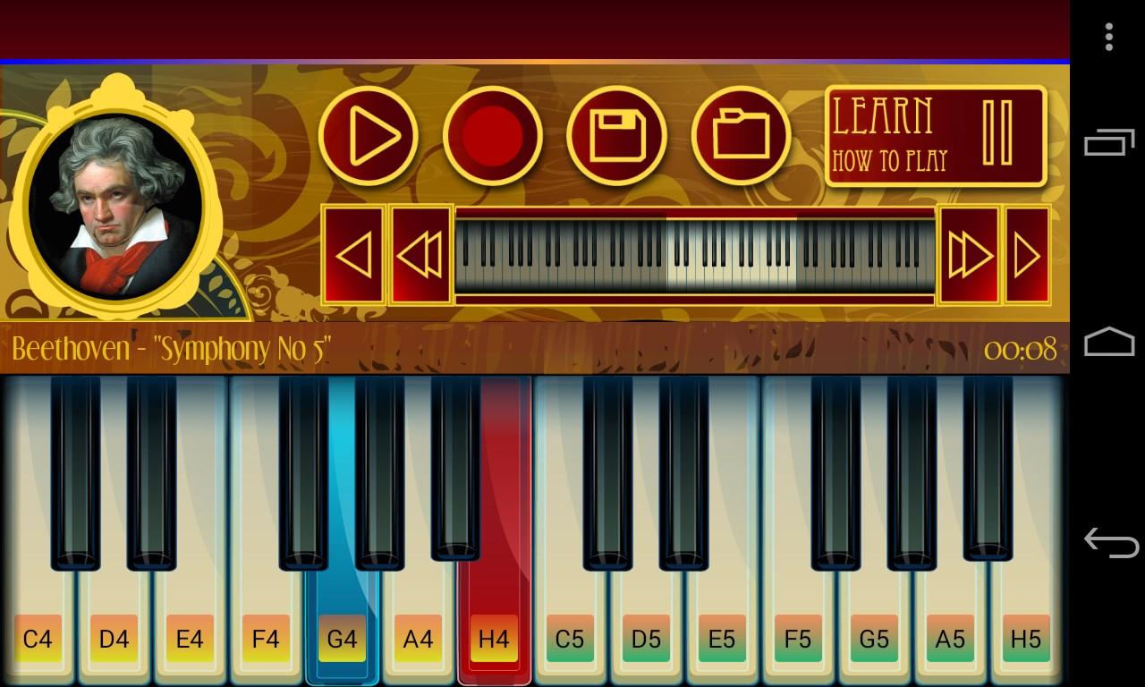 Piano Lessons Beethoven скачать бесплатно Образование на Android из  каталога RuStore от Beat Blend Labs