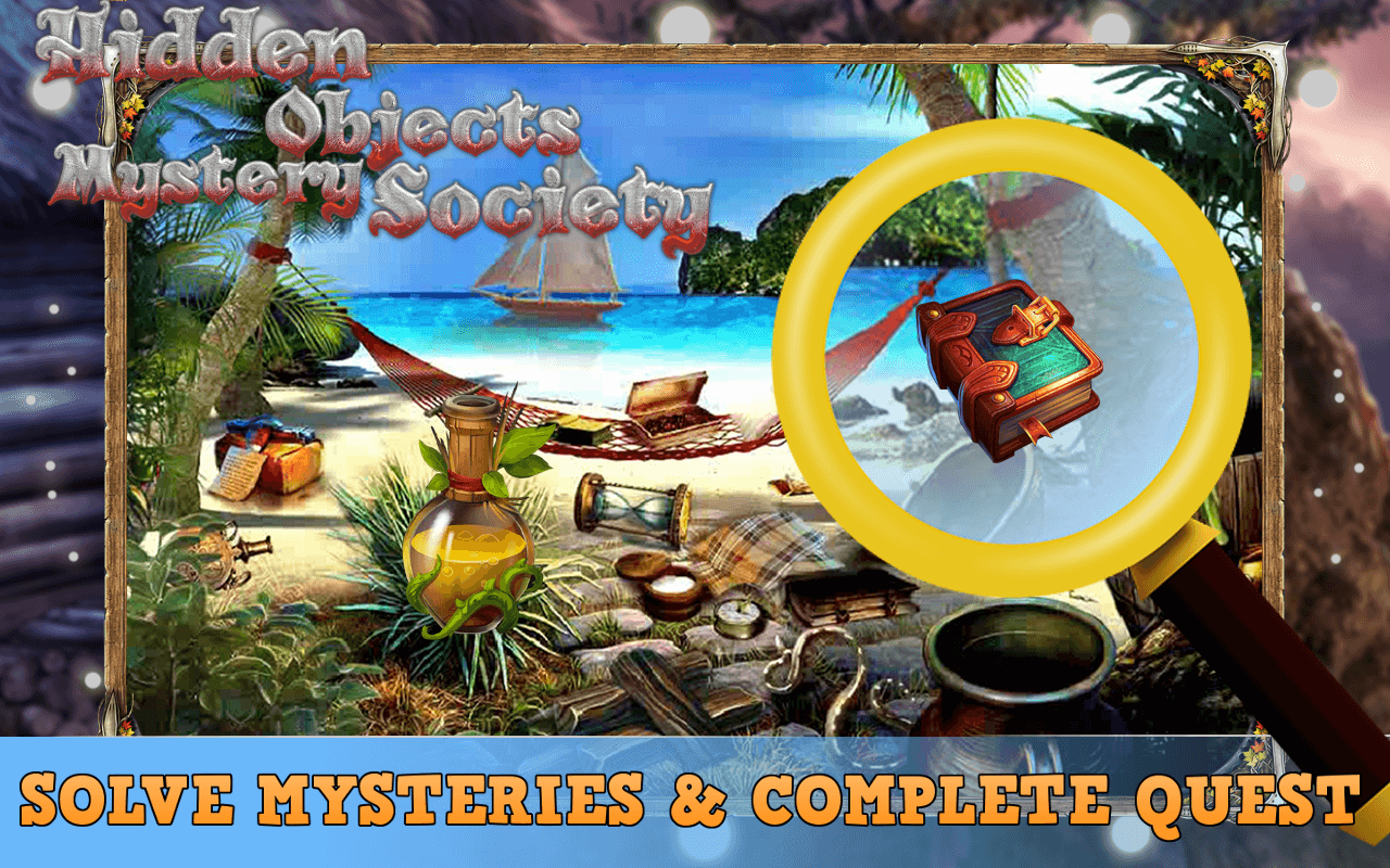 Hidden Objects Mystery Society Games 100 levels скачать бесплатно  Головоломки на Android из каталога RuStore от Midway Free Games