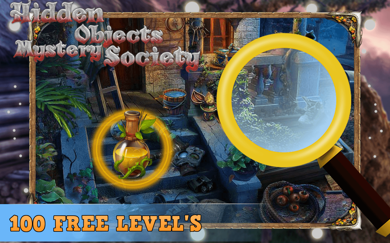 Hidden Objects Mystery Society Games 100 levels скачать бесплатно  Головоломки на Android из каталога RuStore от Midway Free Games