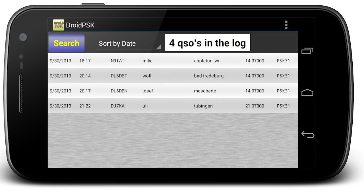 DroidPSK - PSK for Ham Radio скачать бесплатно Полезные инструменты на  Android из каталога RuStore от Wolfgang Philipps