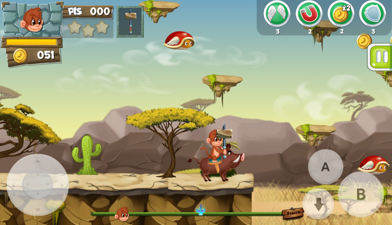 Monkey World скачать бесплатно Аркады на Android из каталога RuStore от  abcsupergame